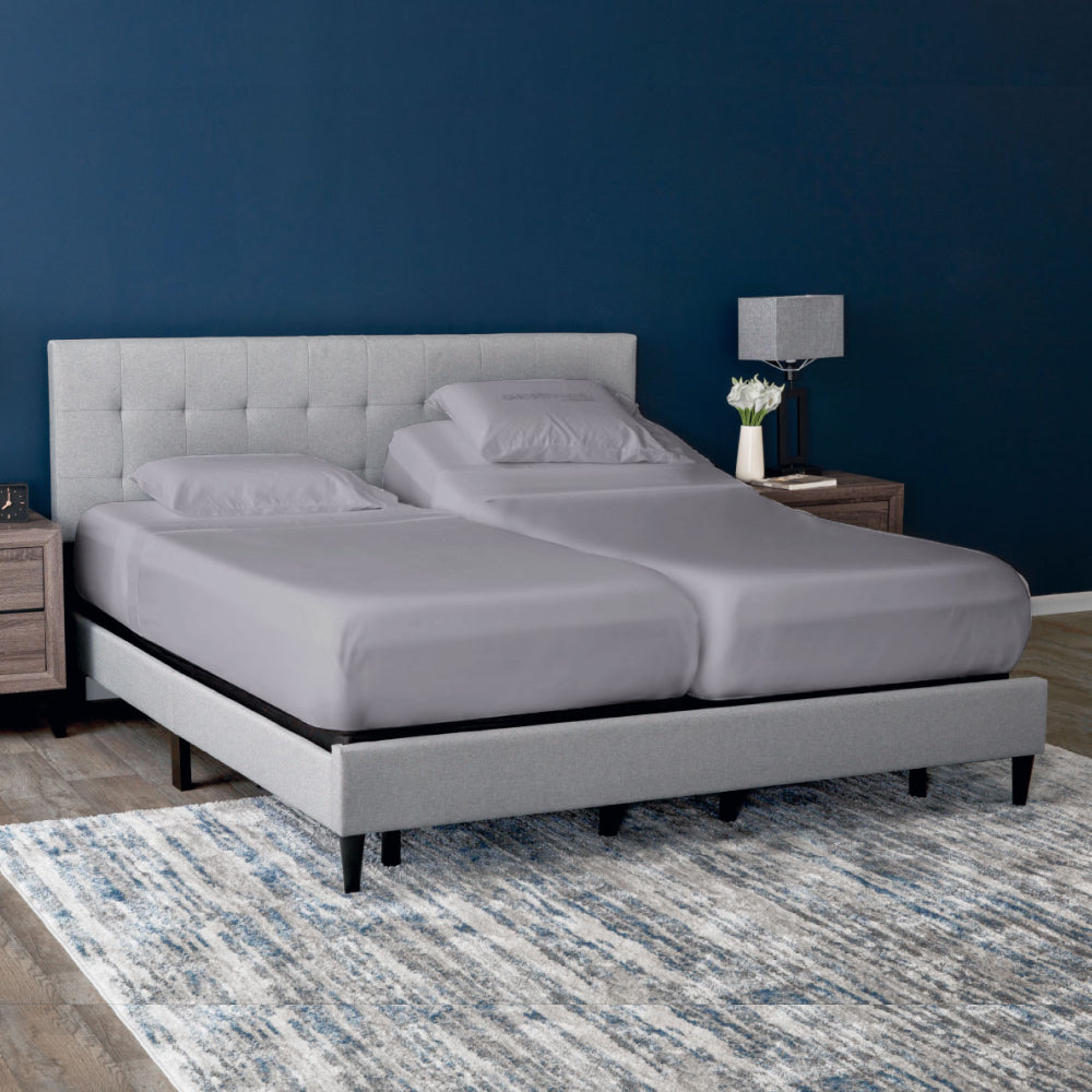 Top Split King Fitted Sheet Only – For Adjustable Beds, Premium 100% Fabric